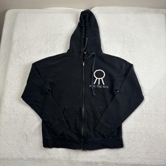 Y2K Hail The‎ Sun Dreamcatcher Black Full Zip LS Hoodie Women's S/M - Picture 2 of 9